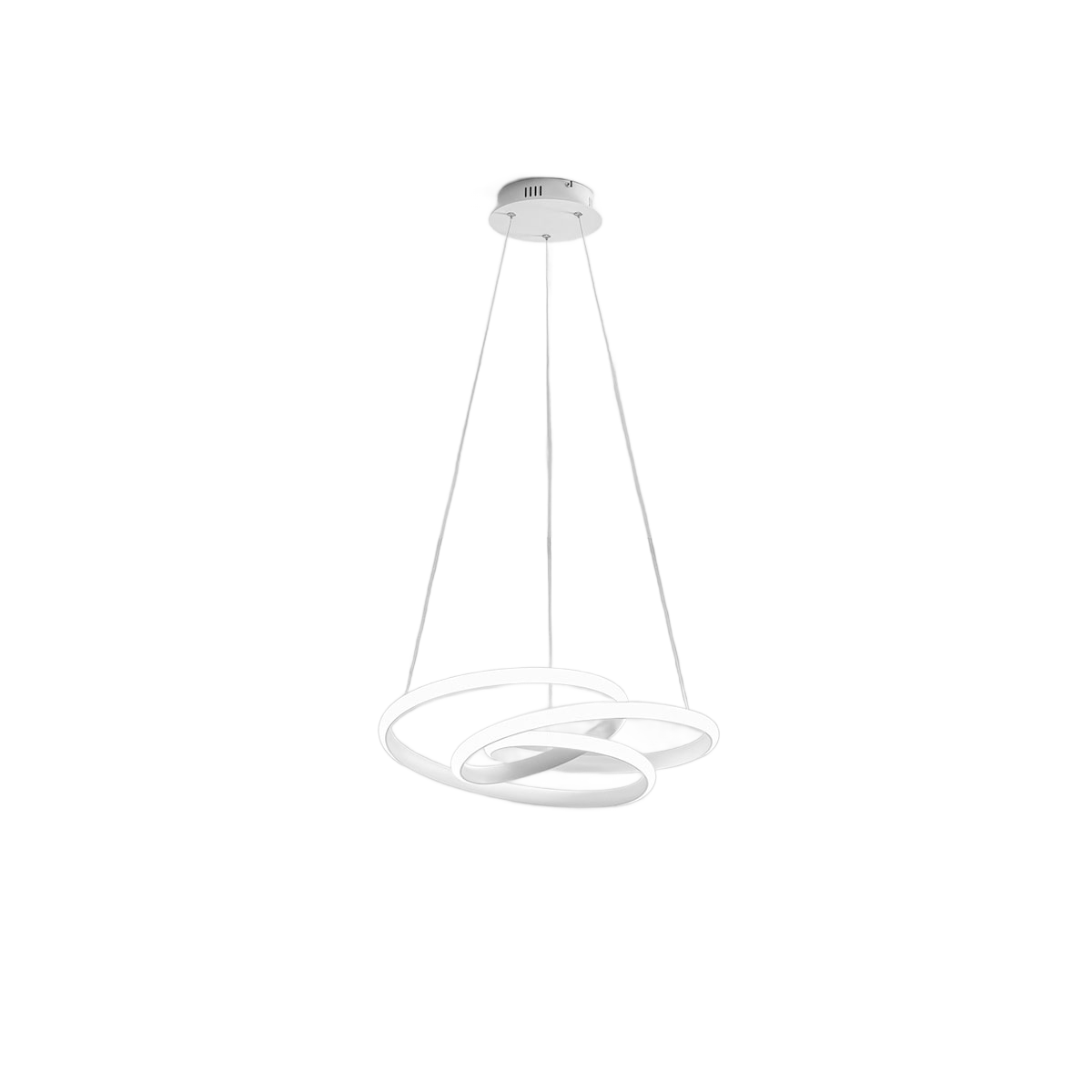 Suspension Diva structure en aluminium avec diffuseur en silicone au design contemporain par Gea Luce