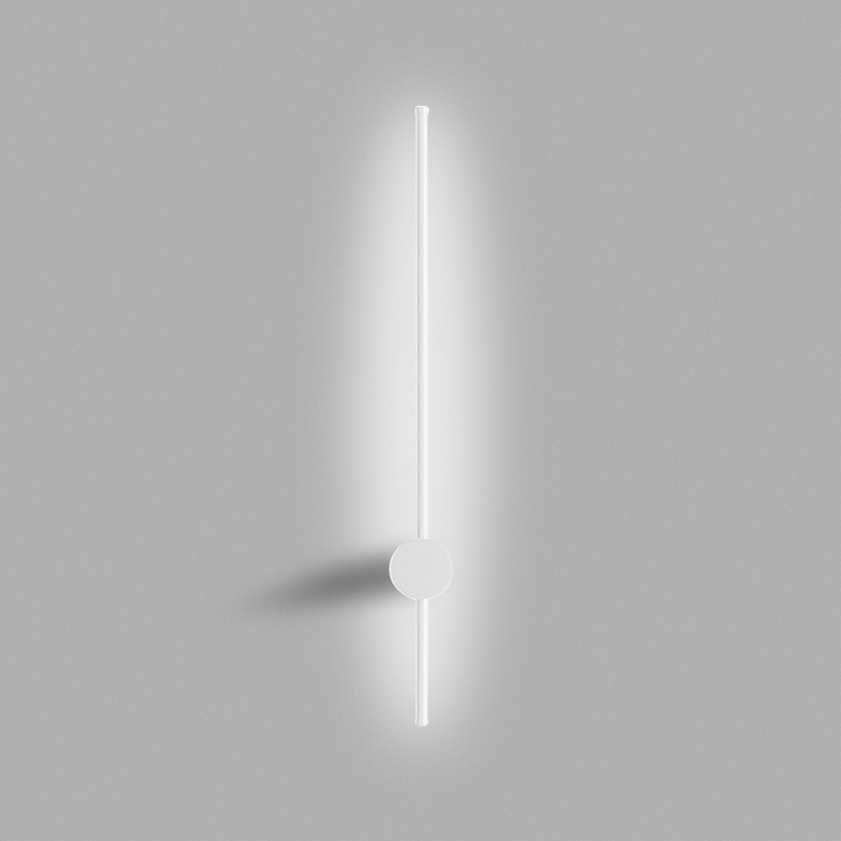 Applique murale Enila structure en aluminium avec diffuseur en silicone blanc par Gea Luce