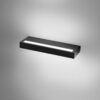 Applique murale Gap 520 en aluminium en forme de lingot avec diffuseur en acrylique au design contemporain par Gea Luce