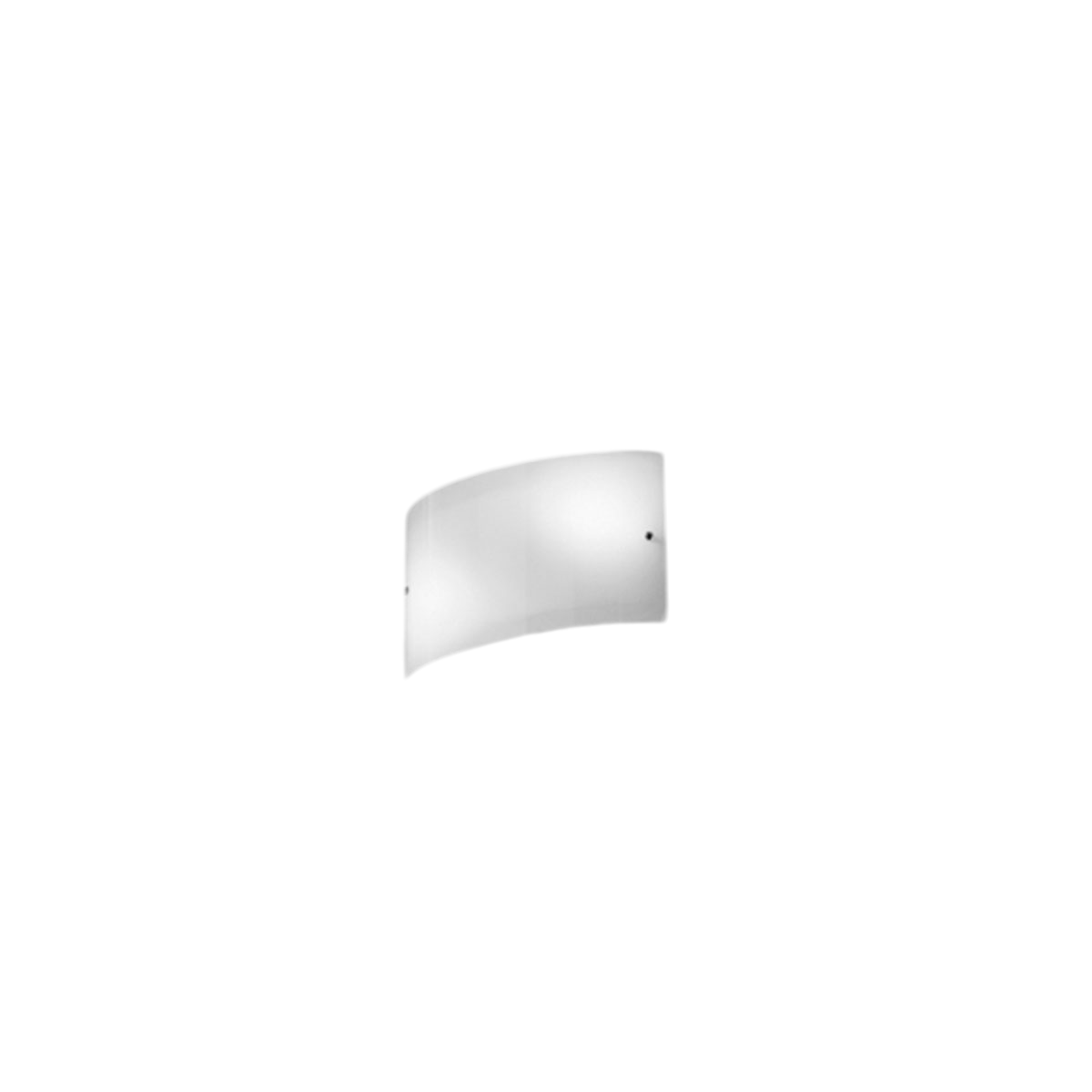 Applique murale Michela en métal avec détails chromés et diffuseur en verre coloré blanc au design contemporain par Gea Luce