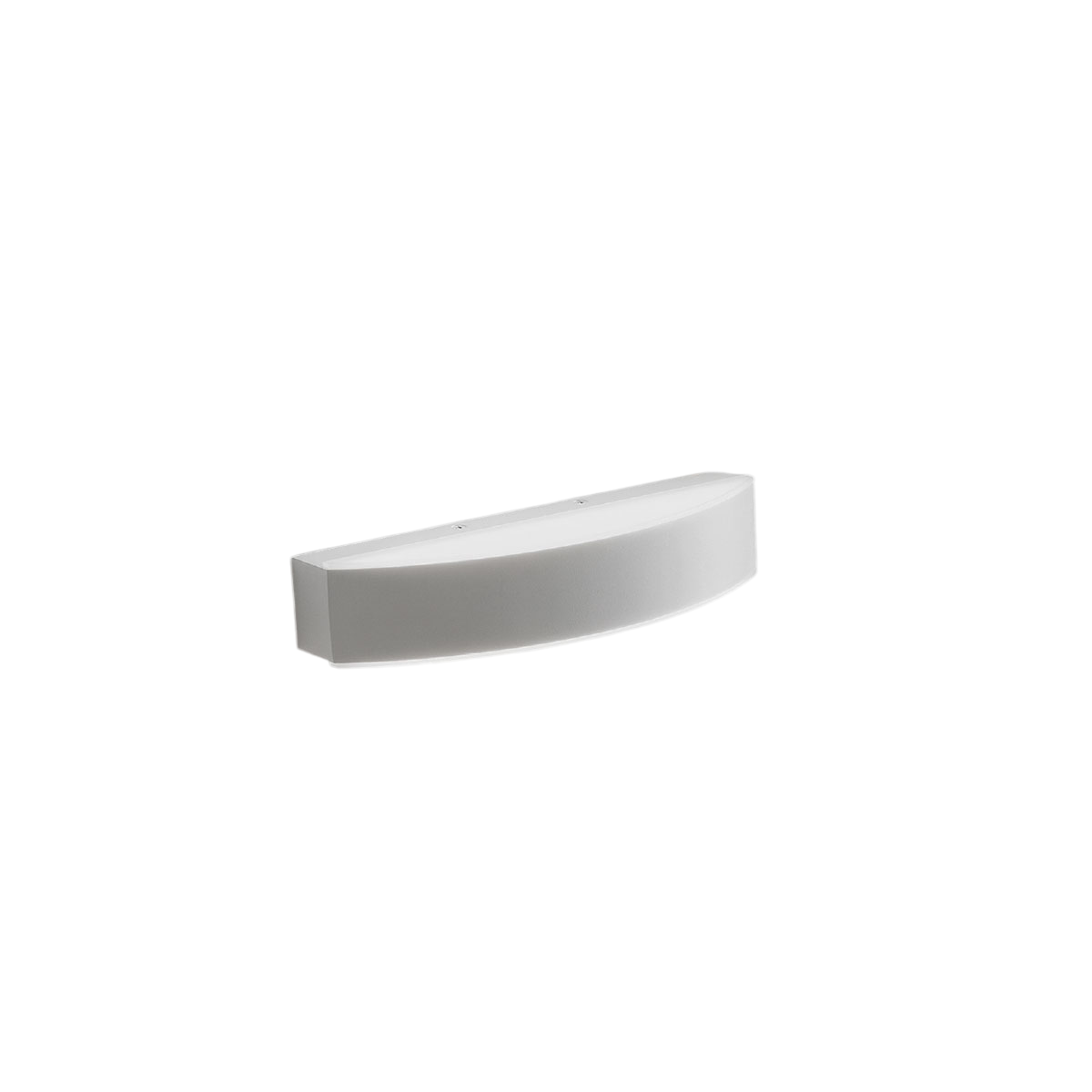 Applique murale Gap 500C en aluminium avec diffuseur en acrylique blanc au design contemporain par Gea Luce