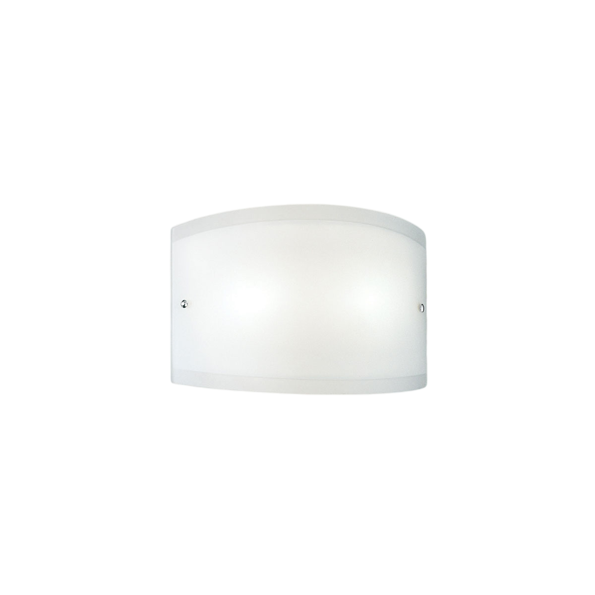 Applique murale Lecce structure en métal avec diffuseur en verre sérigraphié blanc au design contemporain par Gea Luce