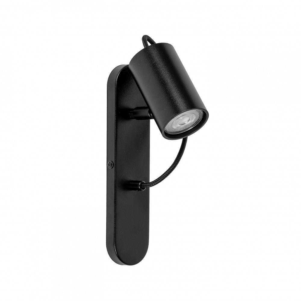 Applique murale Kop base en métal avec diffuseur tubulaire au design contemporain par Ummo Lighting