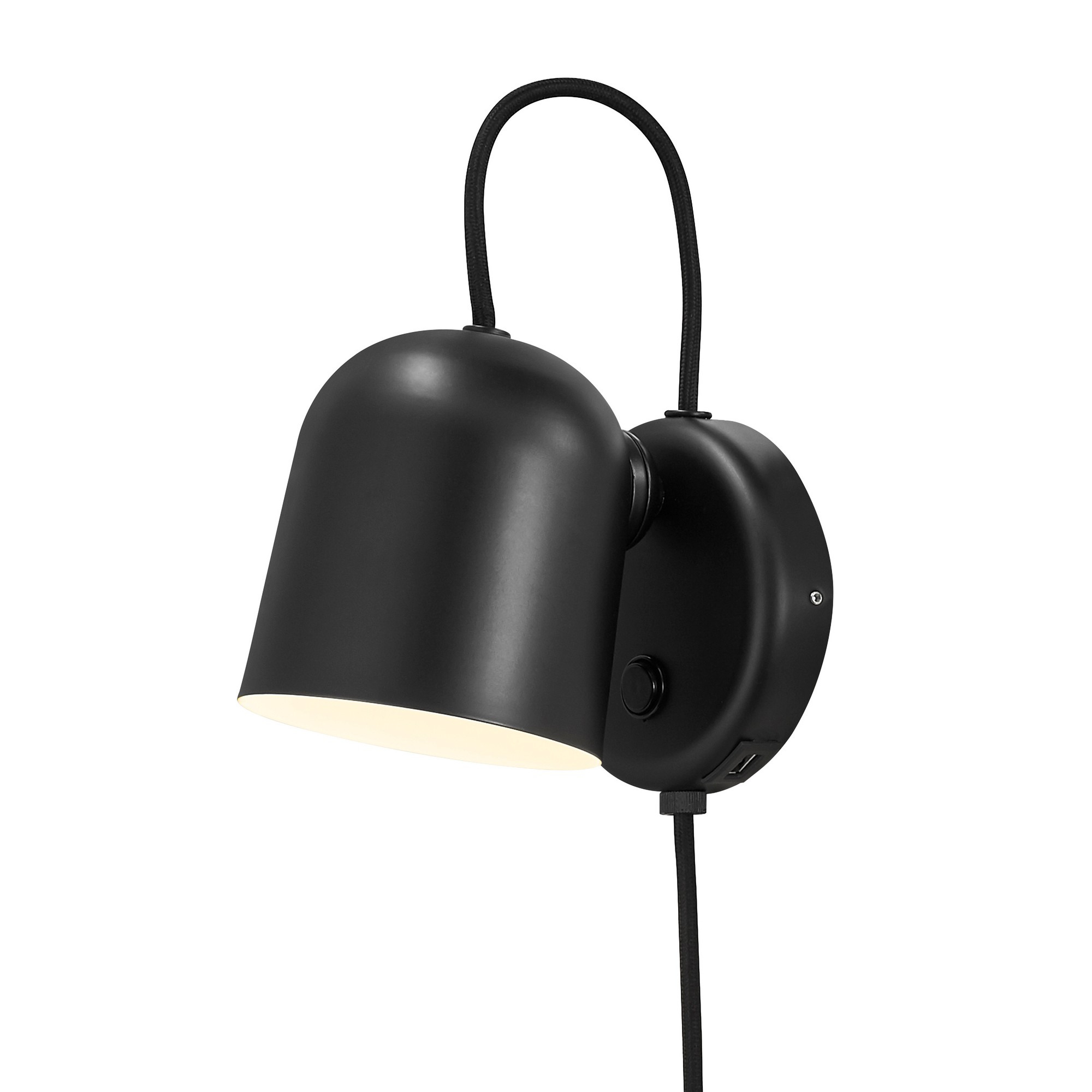 Applique murale Angle cadre en métal avec abat-jour orientable au design industriel par Design for The People