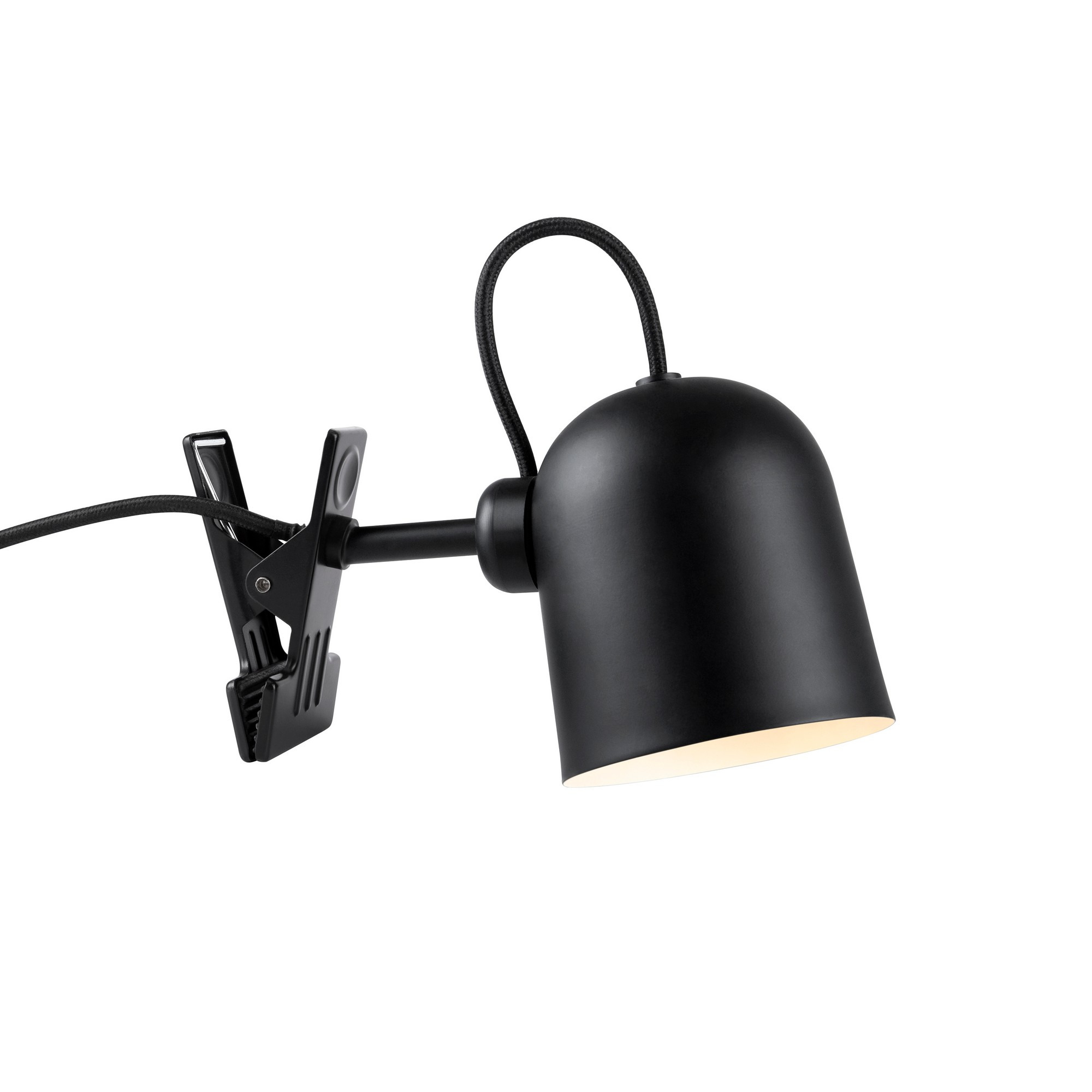 Applique murale Angle base en métal avec pince et abat-jour orientable au design industriel par Design For the People