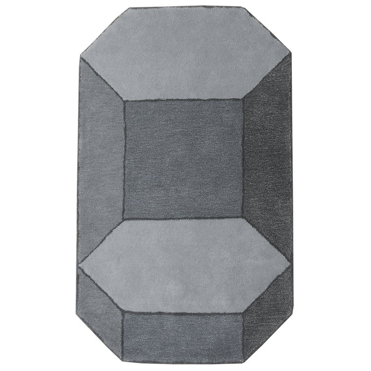 Tapis design BASALTE Small au design graphique par Guillaume Delvigne