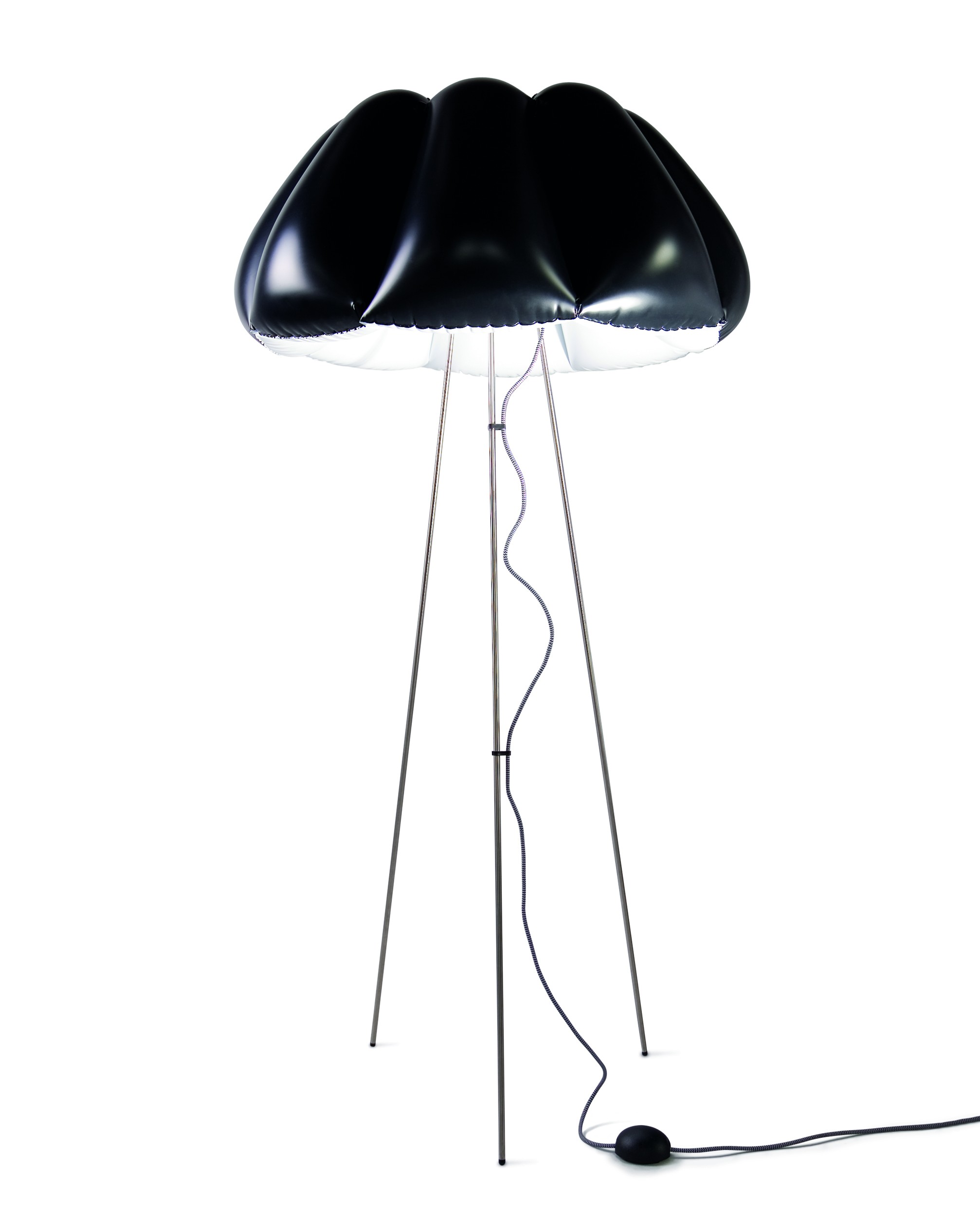 Lampadaire ORCA avec abat-jour gonflable par Puff Buff