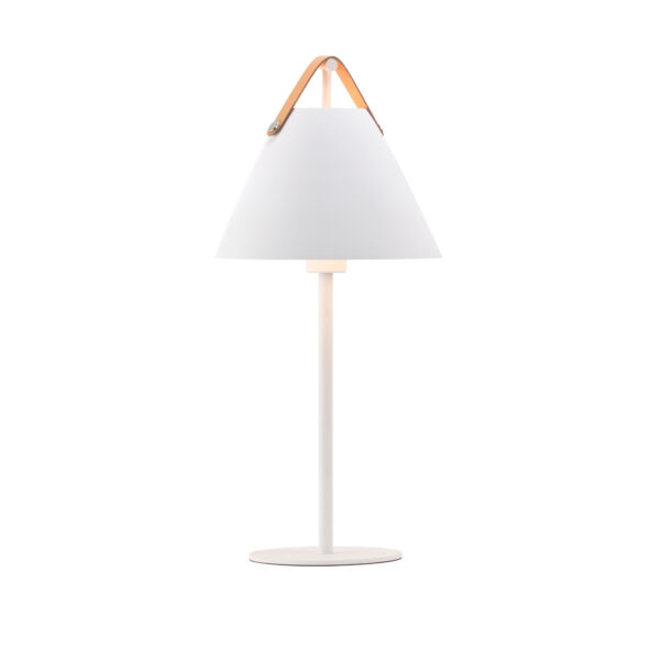 Lampe à pose Strap cadre en métal avec lanière sur l'abat-jour au design industriel par Design for The People