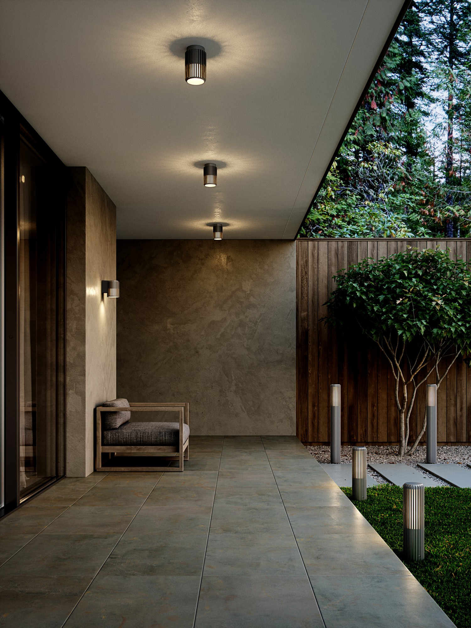 Lampadaire d'extérieur Aludra au design contemporain par Nordlux