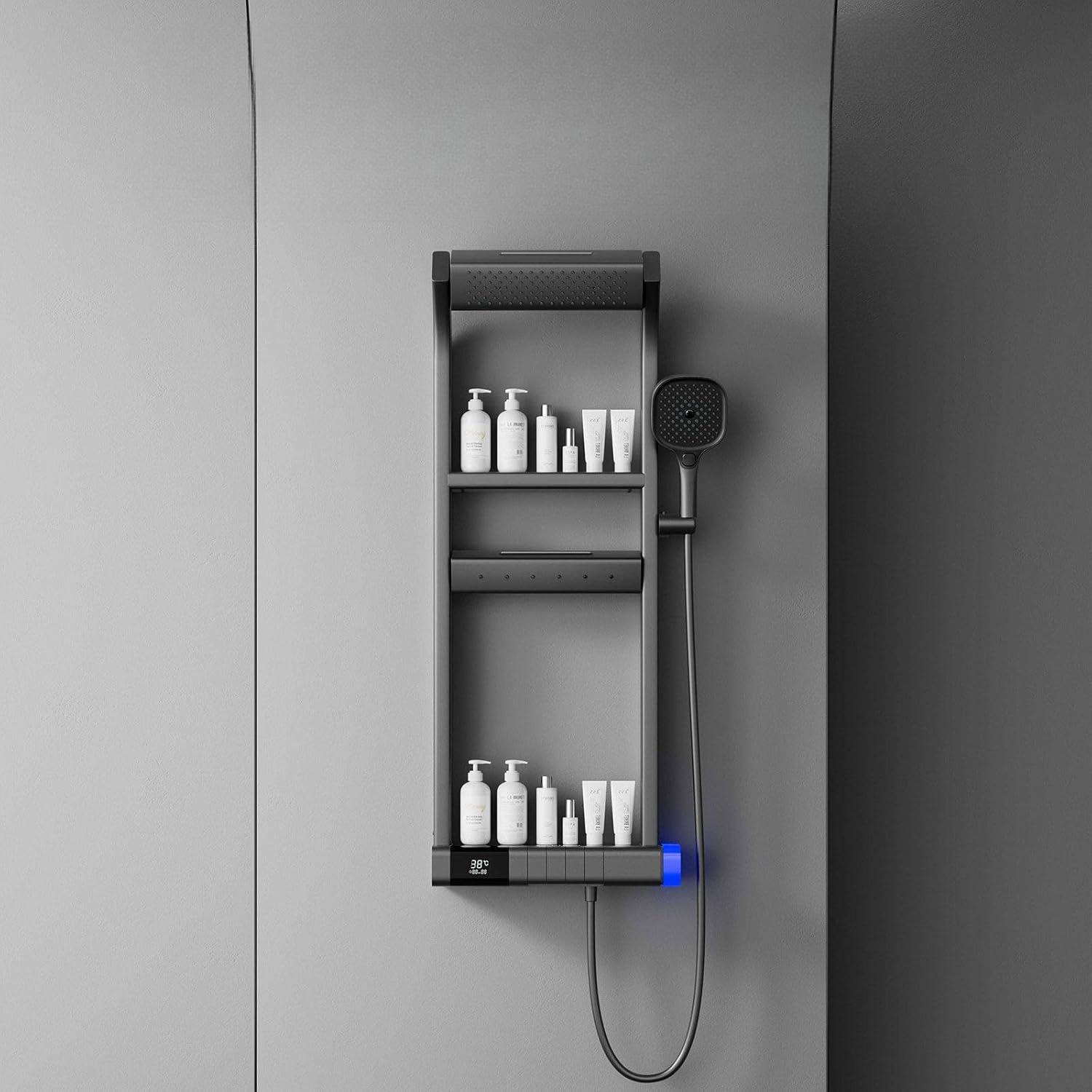 Colonne de douche Marie thermostatique à affichage LED par Pavao Studio