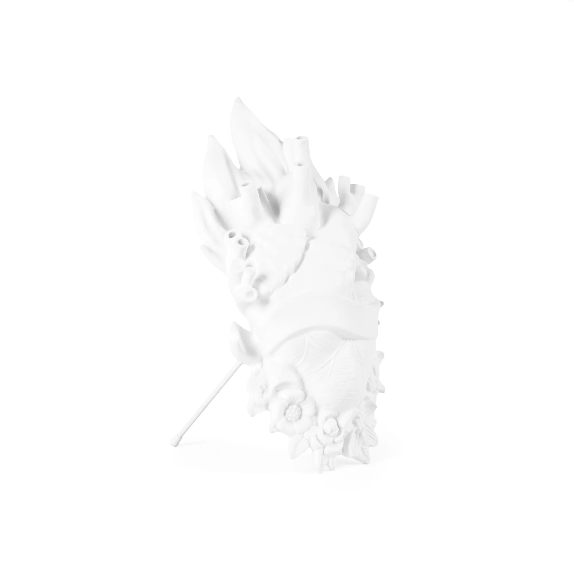 Vase design Holy Love in Bloom en porcelaine en forme de coeur par Marcantonio X Seletti