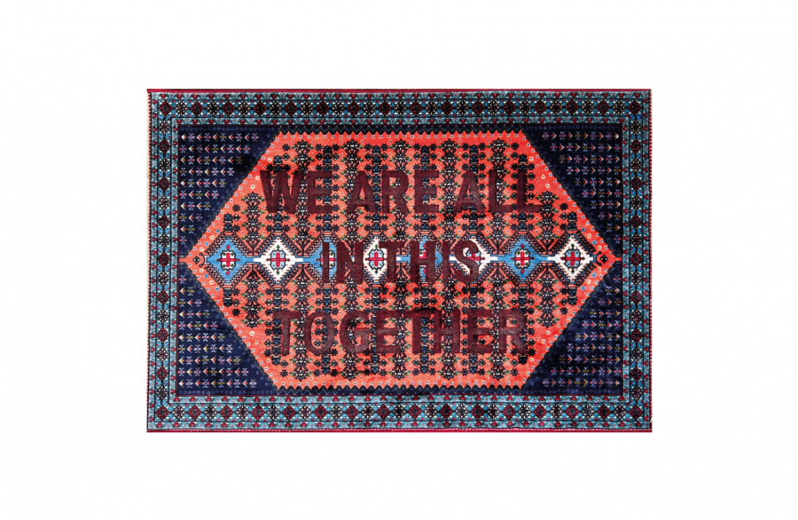 Tapis Together Burnt carpet par Loredana Longo x Seletti