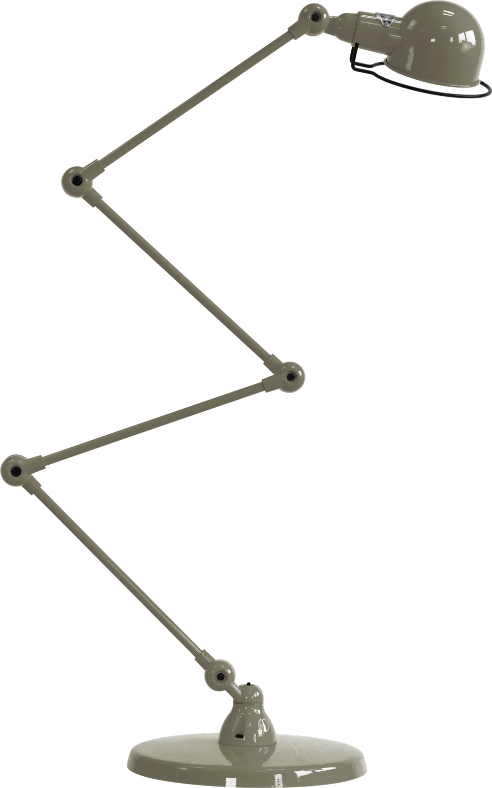 Lampadaire articulé Signal SI433 au design industriel en métal par Jieldé