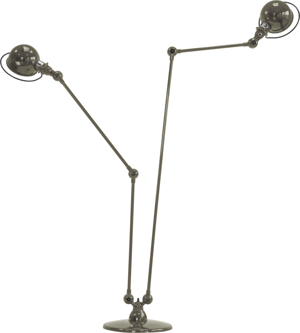 Lampadaire double Loft DD7460 au design industriel en métal par Jieldé