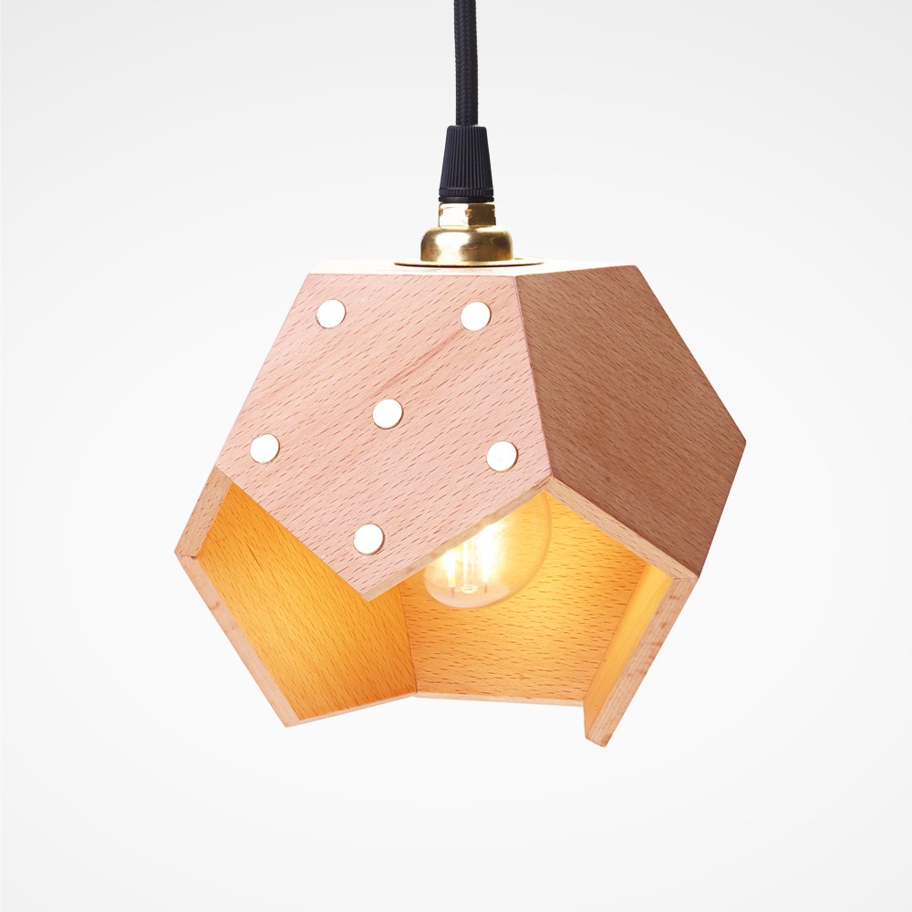 Suspension magnétique Basic TWELVE Trio wood avec 3 éléments magnétiques en bois par Plato Design