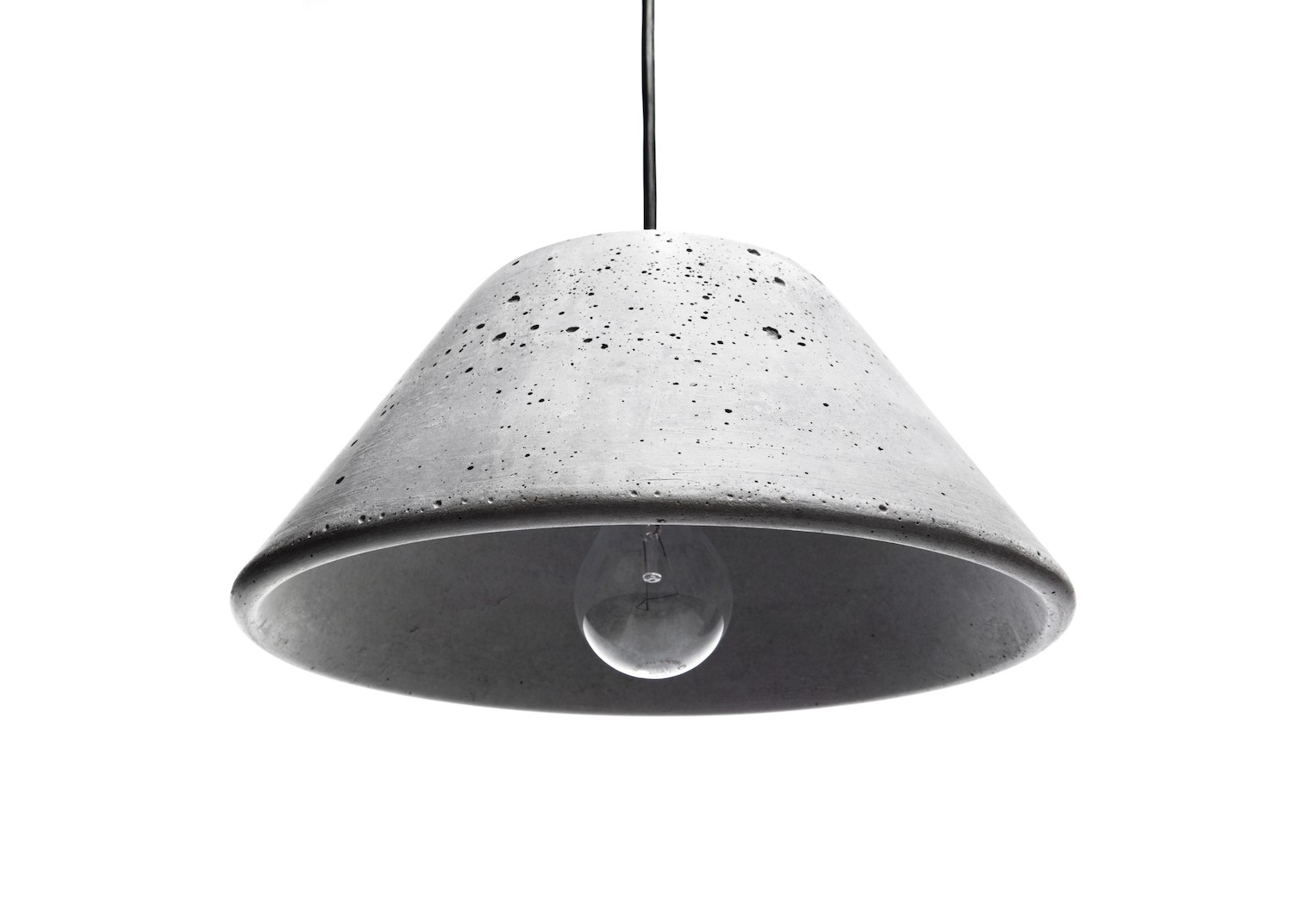 Suspension en béton conique Mons 280 au design industriel par Urbi et Orbi