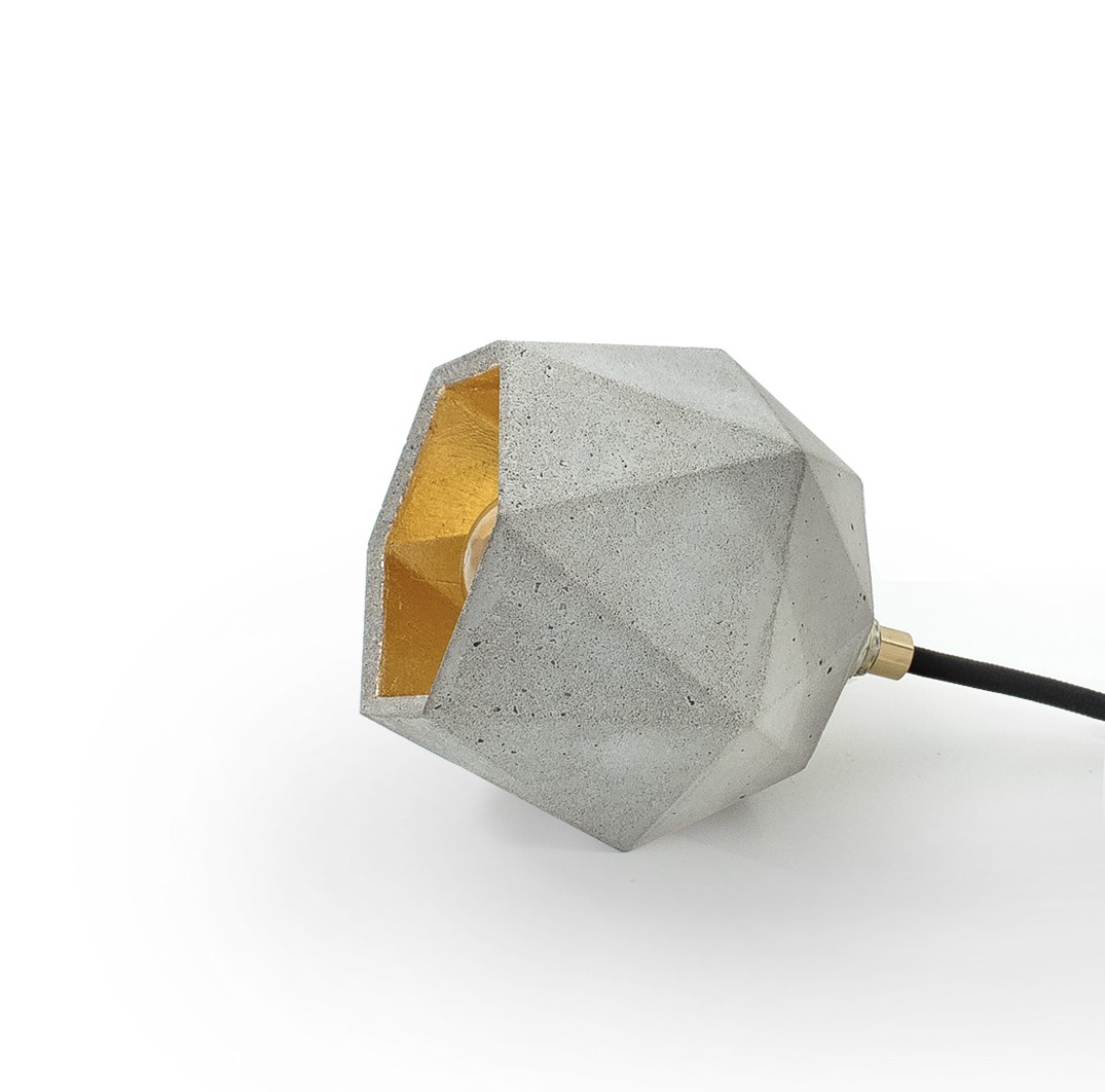 Lampe de sol Design T2 Triangle Beton
