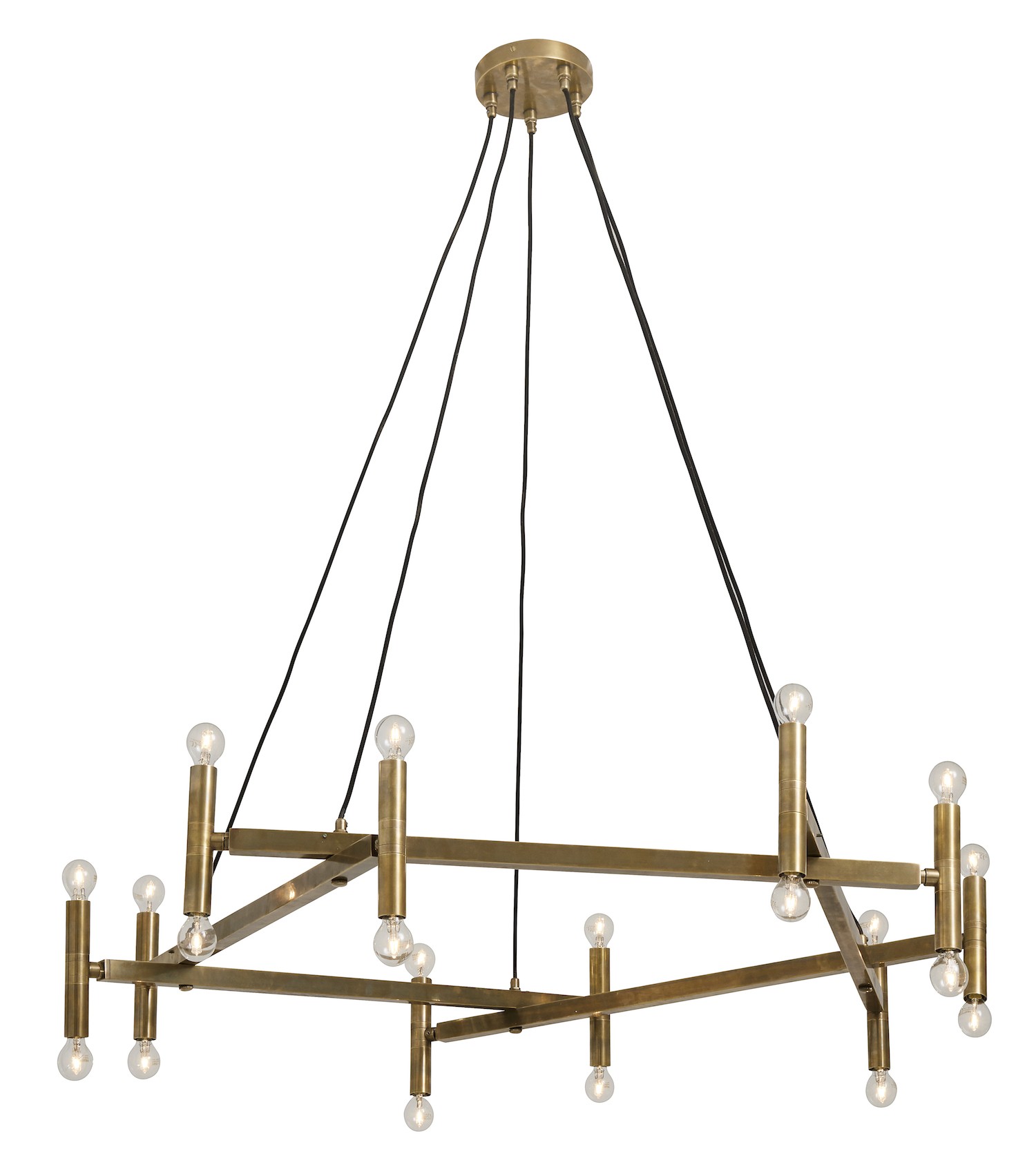chandelier Brass 20 LED en laiton