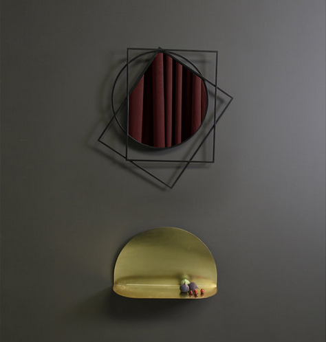 Miroir design Prego au design géométrique par Sam Baron X Eno Studio