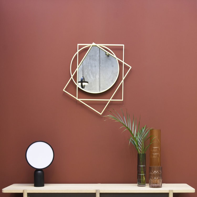 Miroir design Prego au design géométrique par Sam Baron X Eno Studio