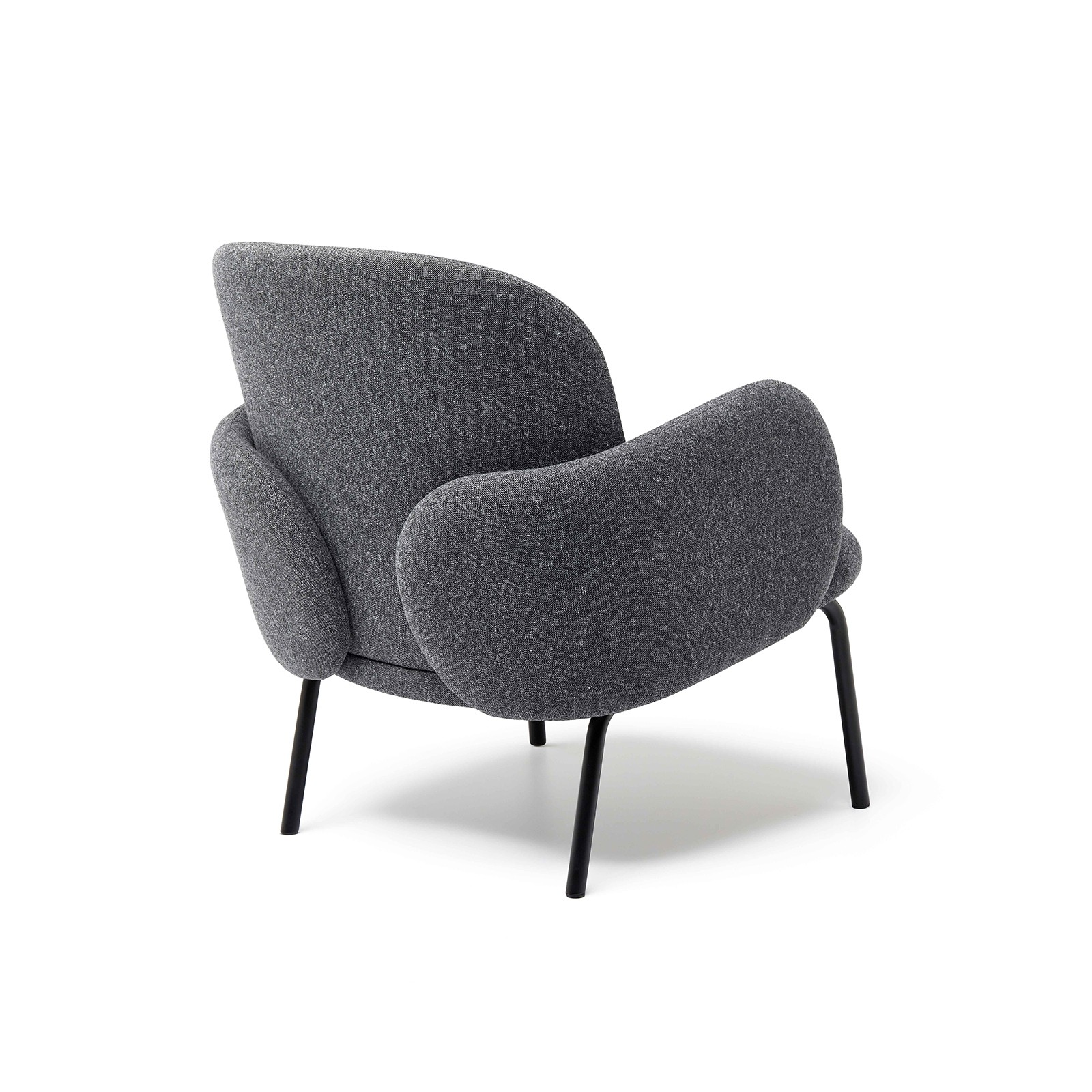 Fauteuil design en feutre Dost avec accoudoirs par Rianne Koens X Puik Art