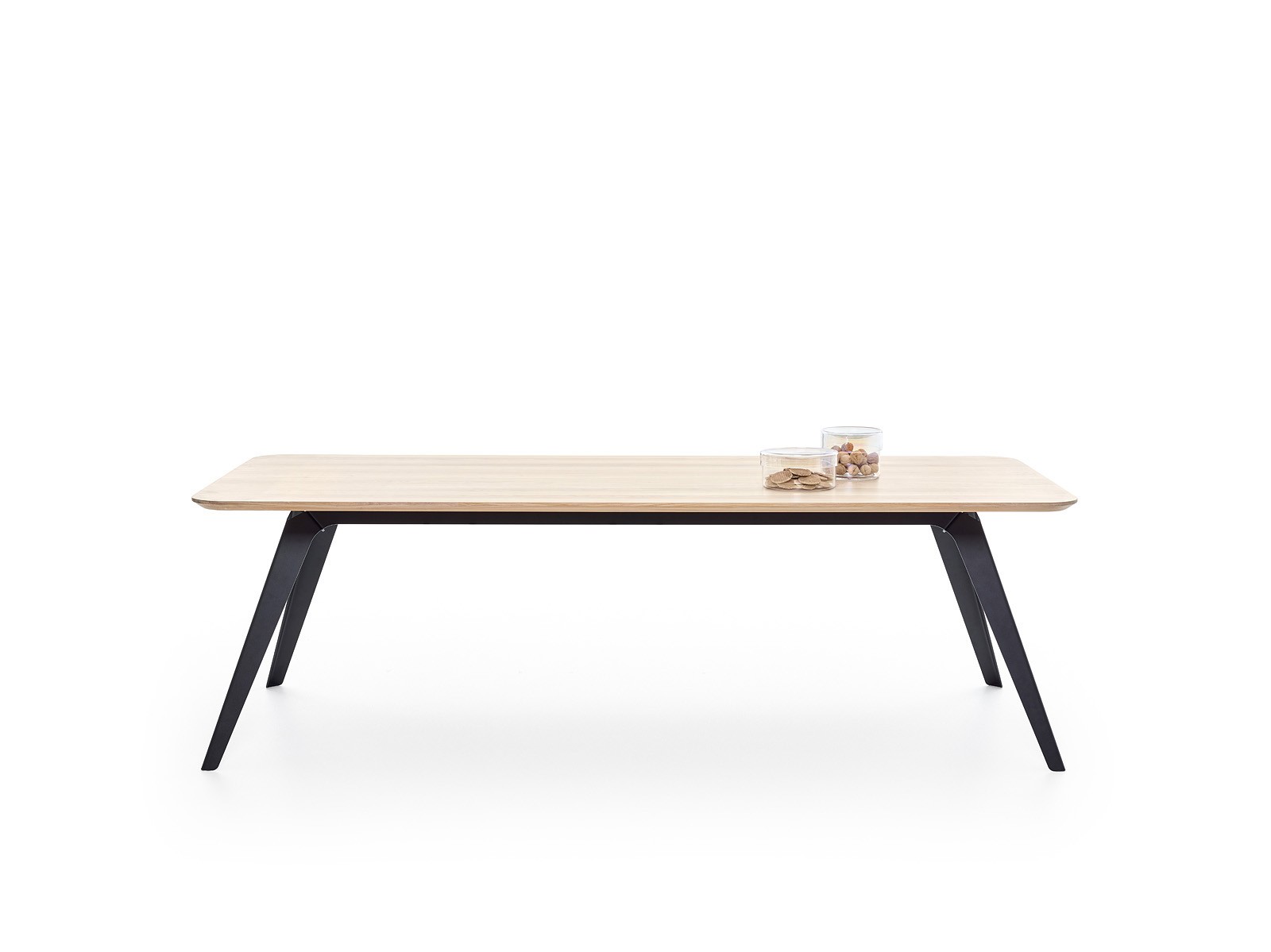 Table à manger design Fold 240×100 en bois de chêne et acier par Bas Vellekoop X Puik Art