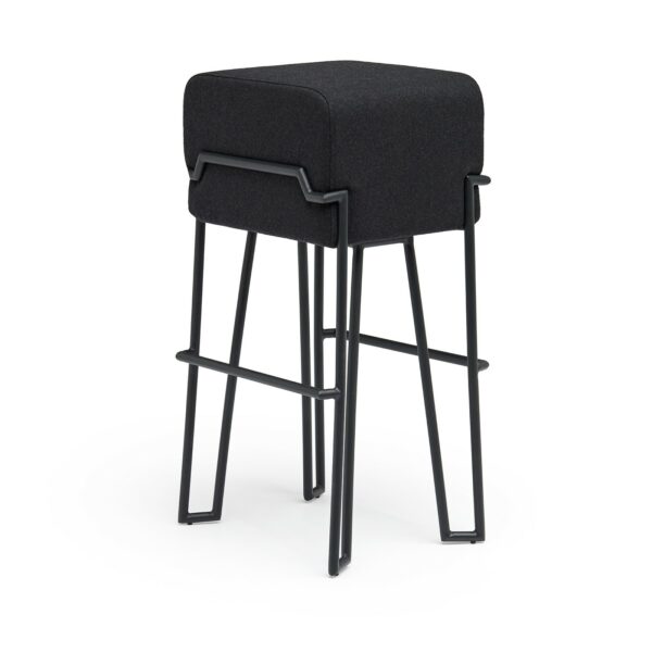 Tabouret haut en feutre Bokk bar au design graphique par Ka-Lai Chan X Puik Art