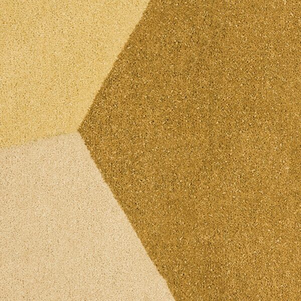 Tapis au design géométrique ISO hexagone 100% en laine par Ontwerpduo x Puik Art